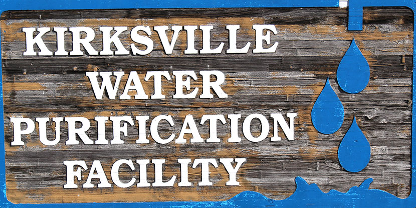 Kirksville Water Treatment Facility Sign