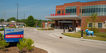 McDonough District Hospital Emergency Room Entrance